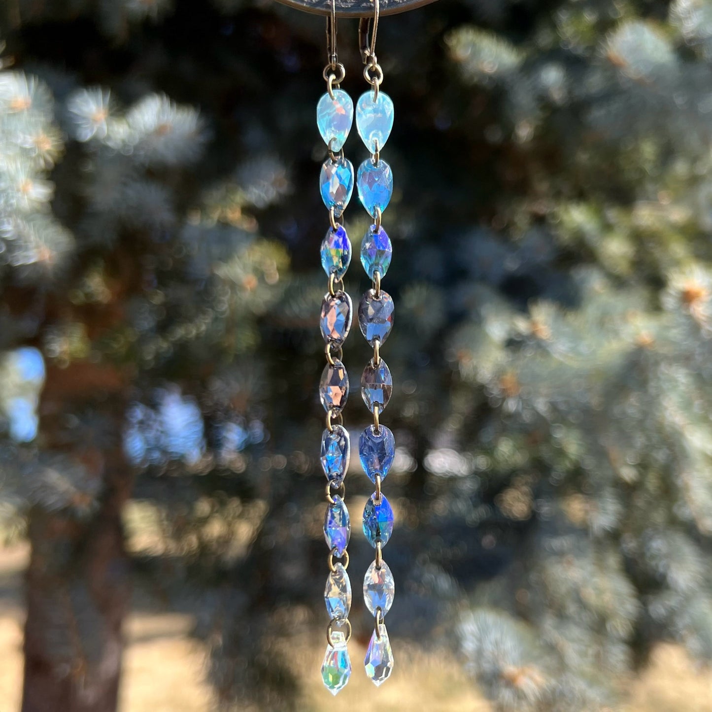 Cloudy Skies Earrings (one of a kind)