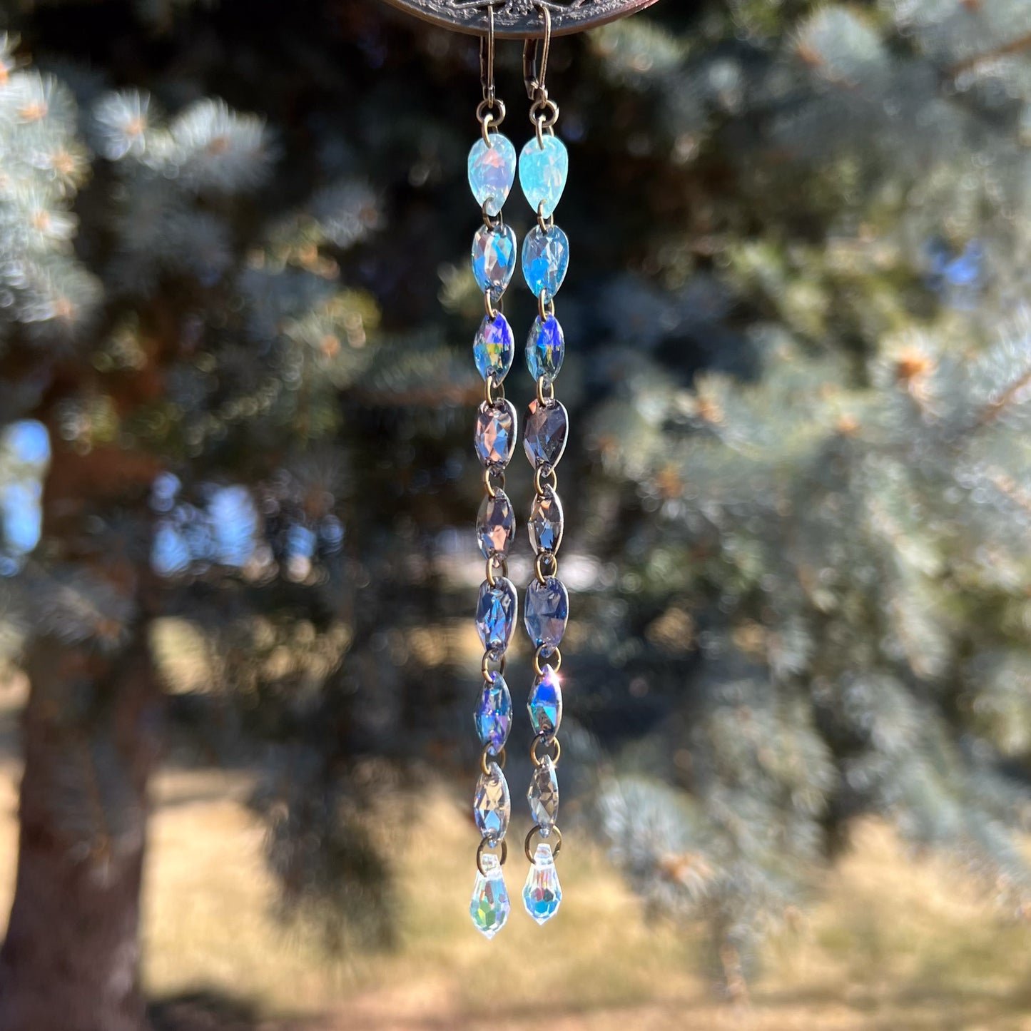 Cloudy Skies Earrings (one of a kind)