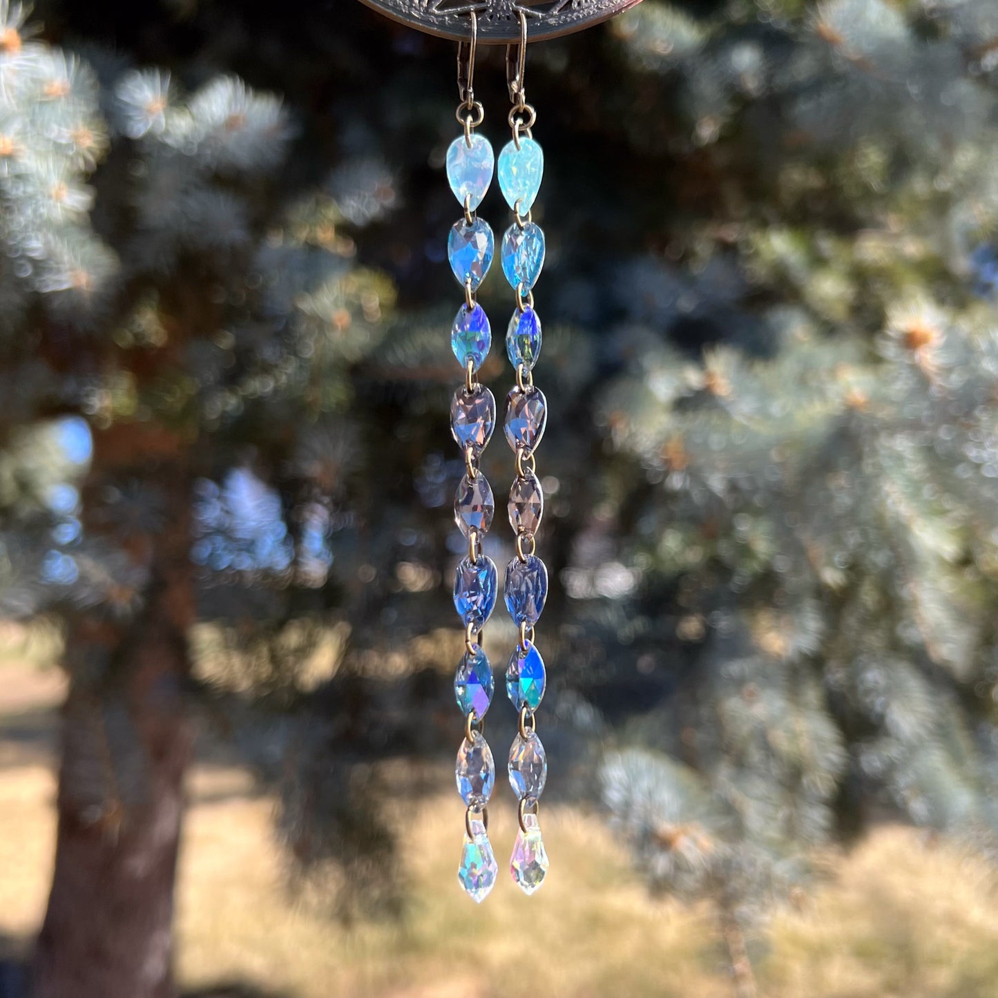 Cloudy Skies Earrings (one of a kind)