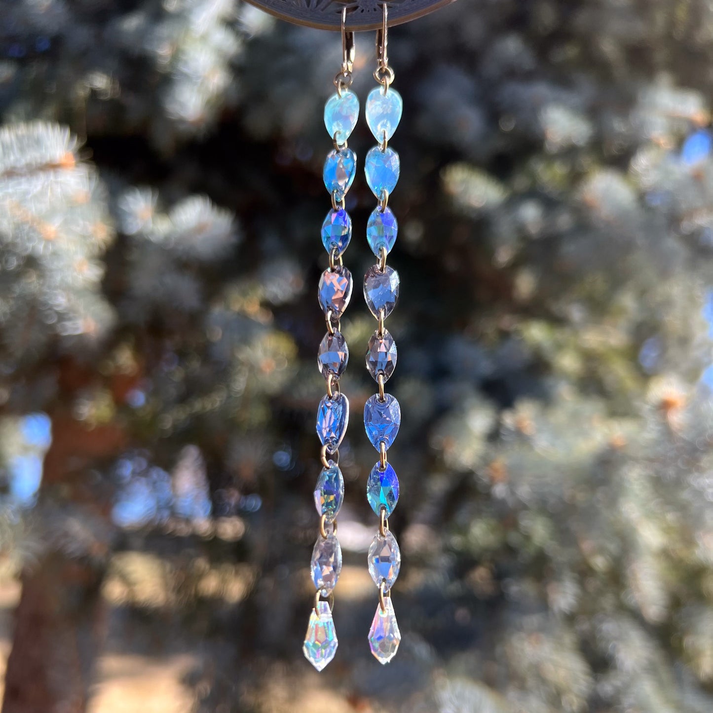 Cloudy Skies Earrings (one of a kind)