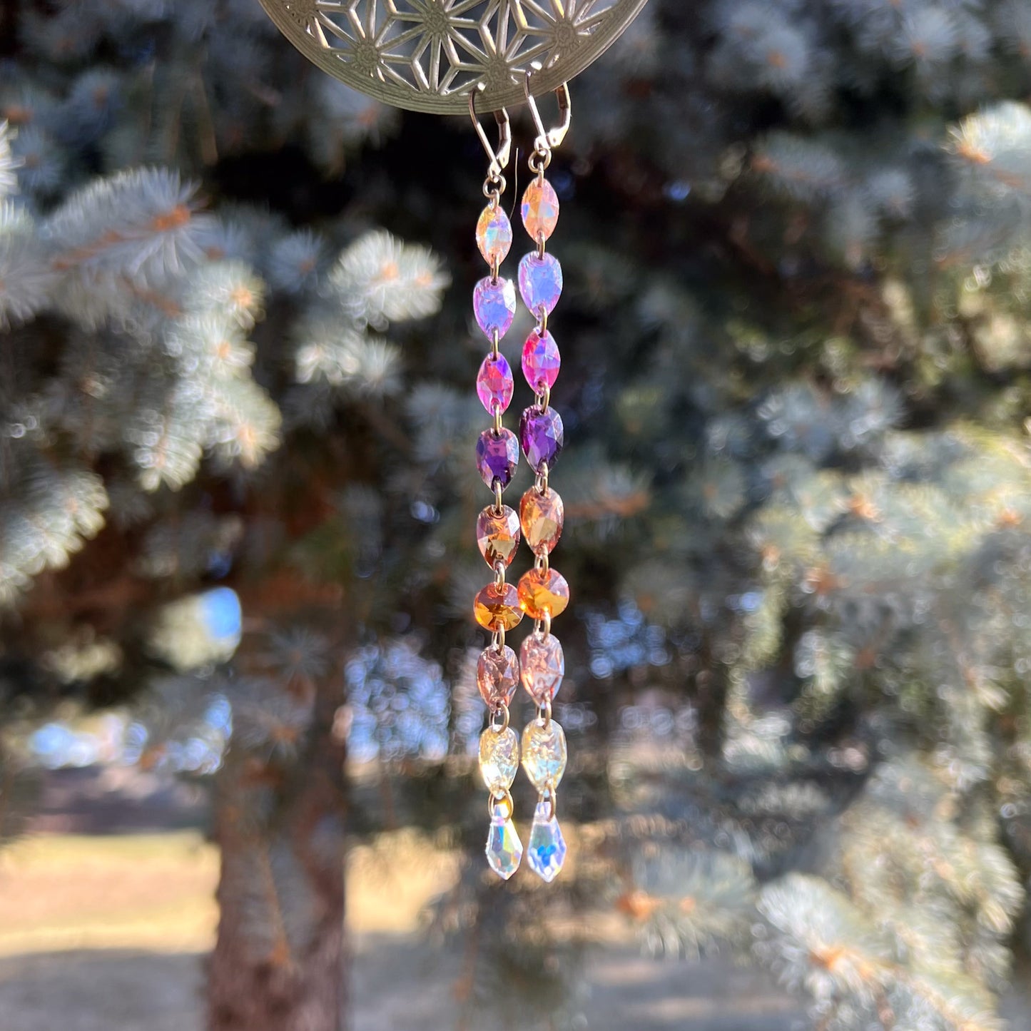 Crystal Creeper Earrings (one of a kind)
