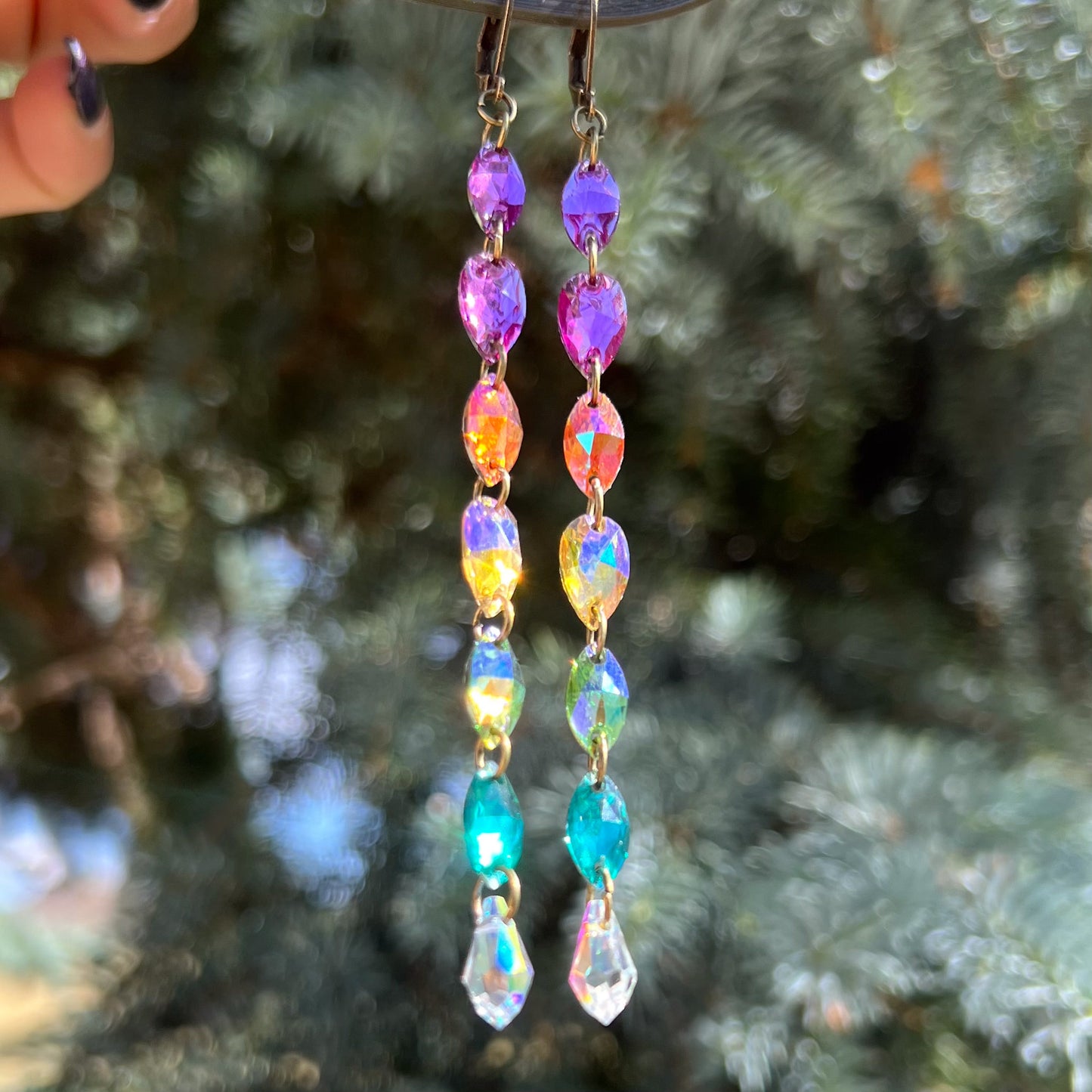 Rainbow Haze Earrings