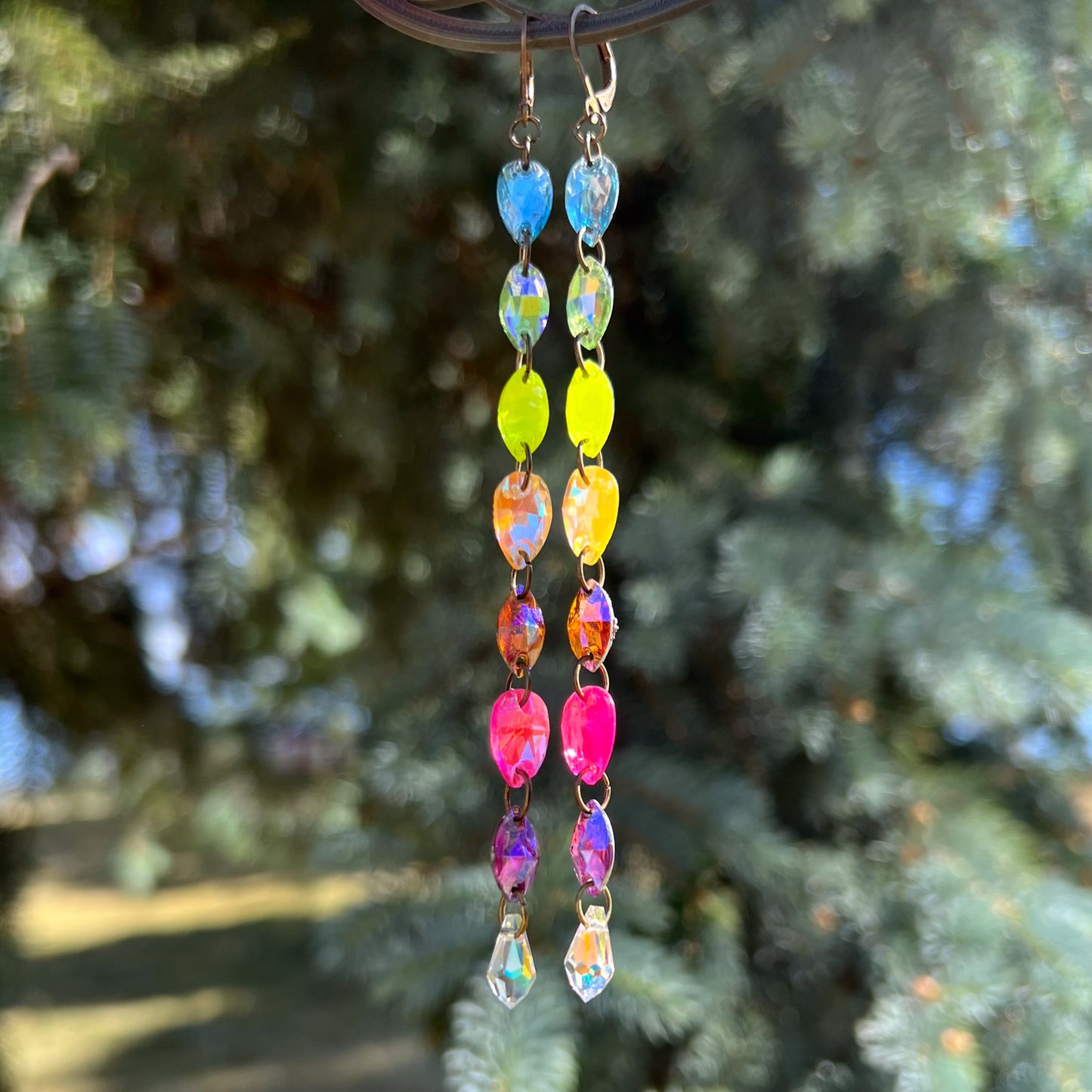 Neon Daydreamz Earrings (one of a kind)