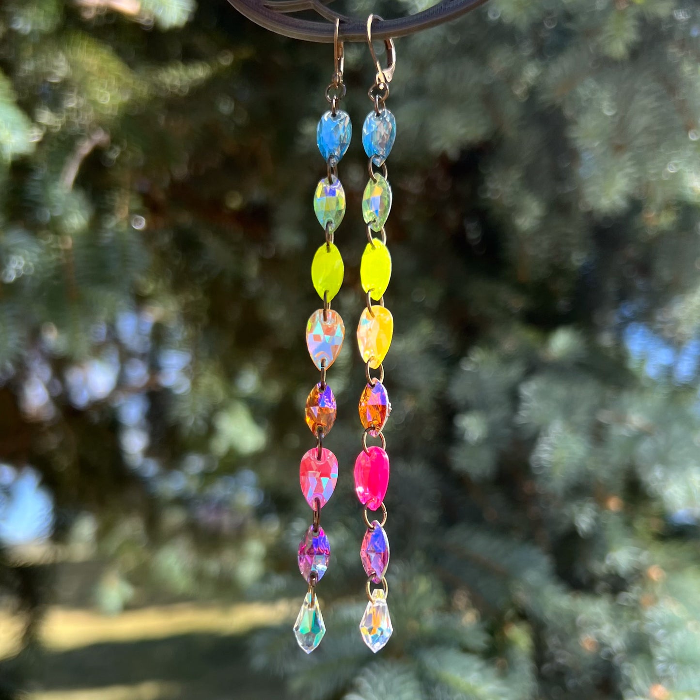 Neon Daydreamz Earrings (one of a kind)