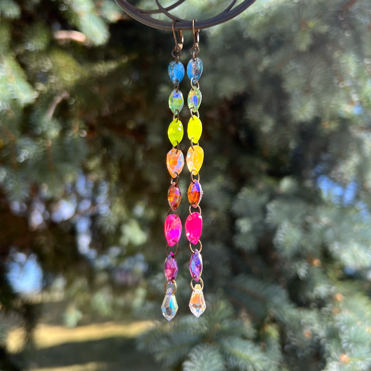 Neon Daydreamz Earrings (one of a kind)