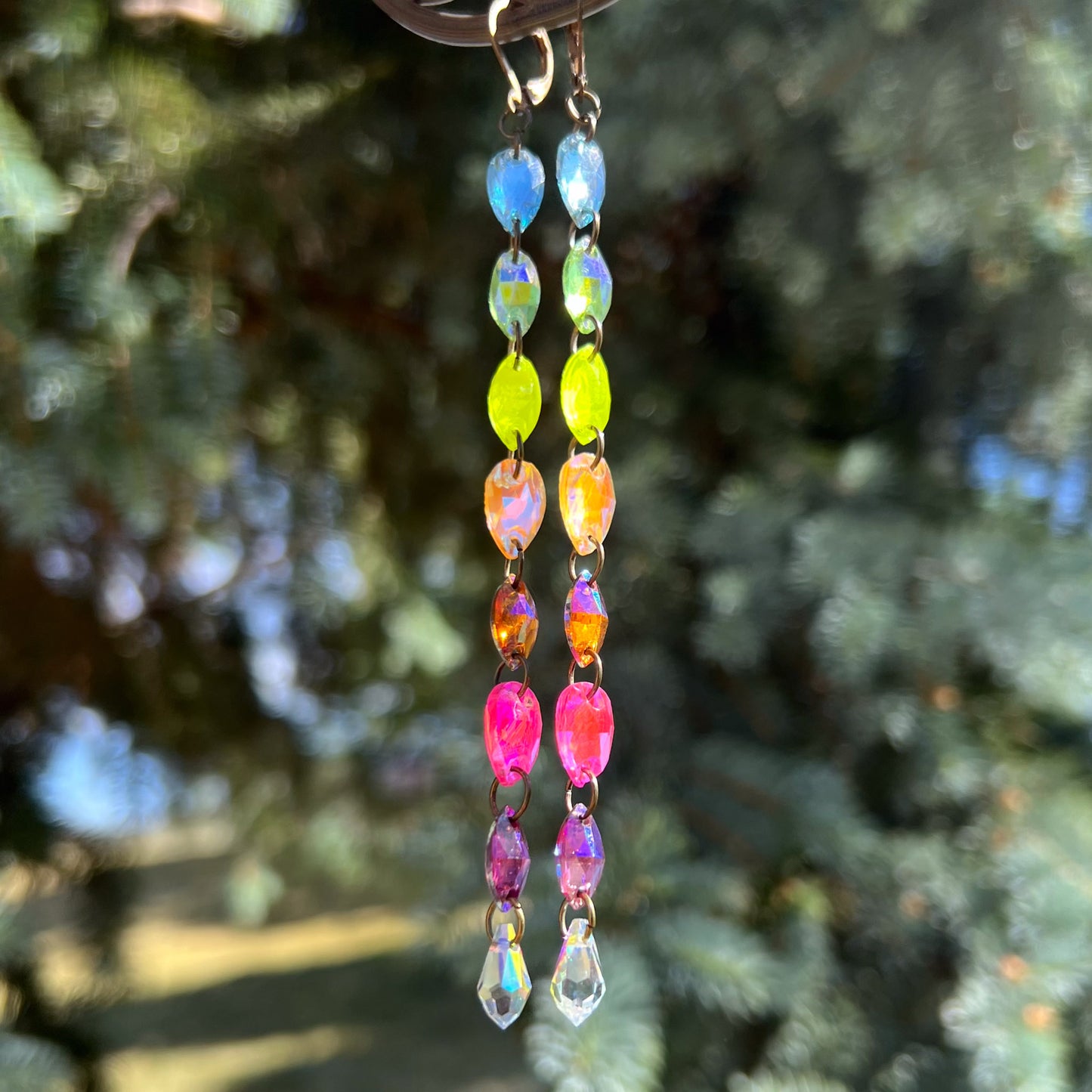 Neon Daydreamz Earrings (one of a kind)