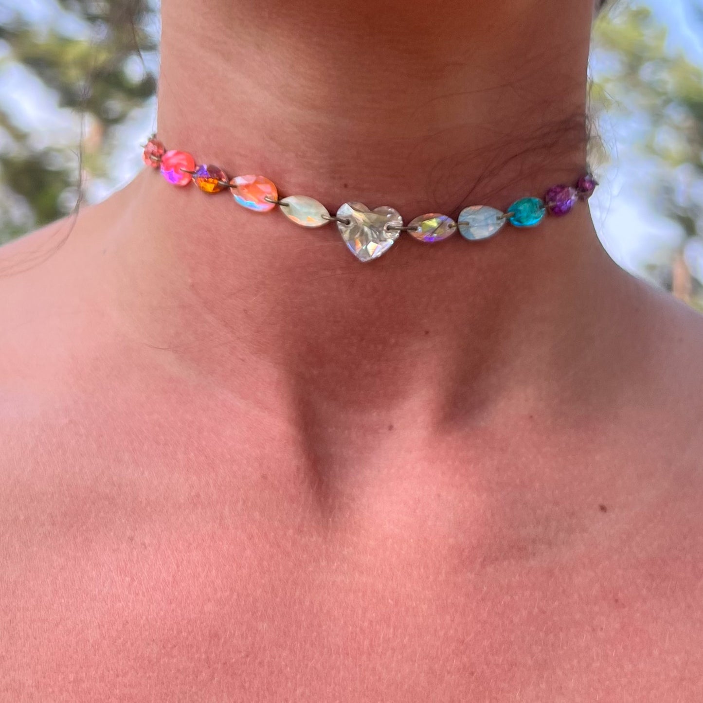 Choker in Pastel Petals