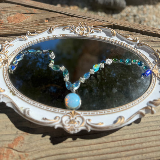 Opalite Tree of Life Locket - one of a kind