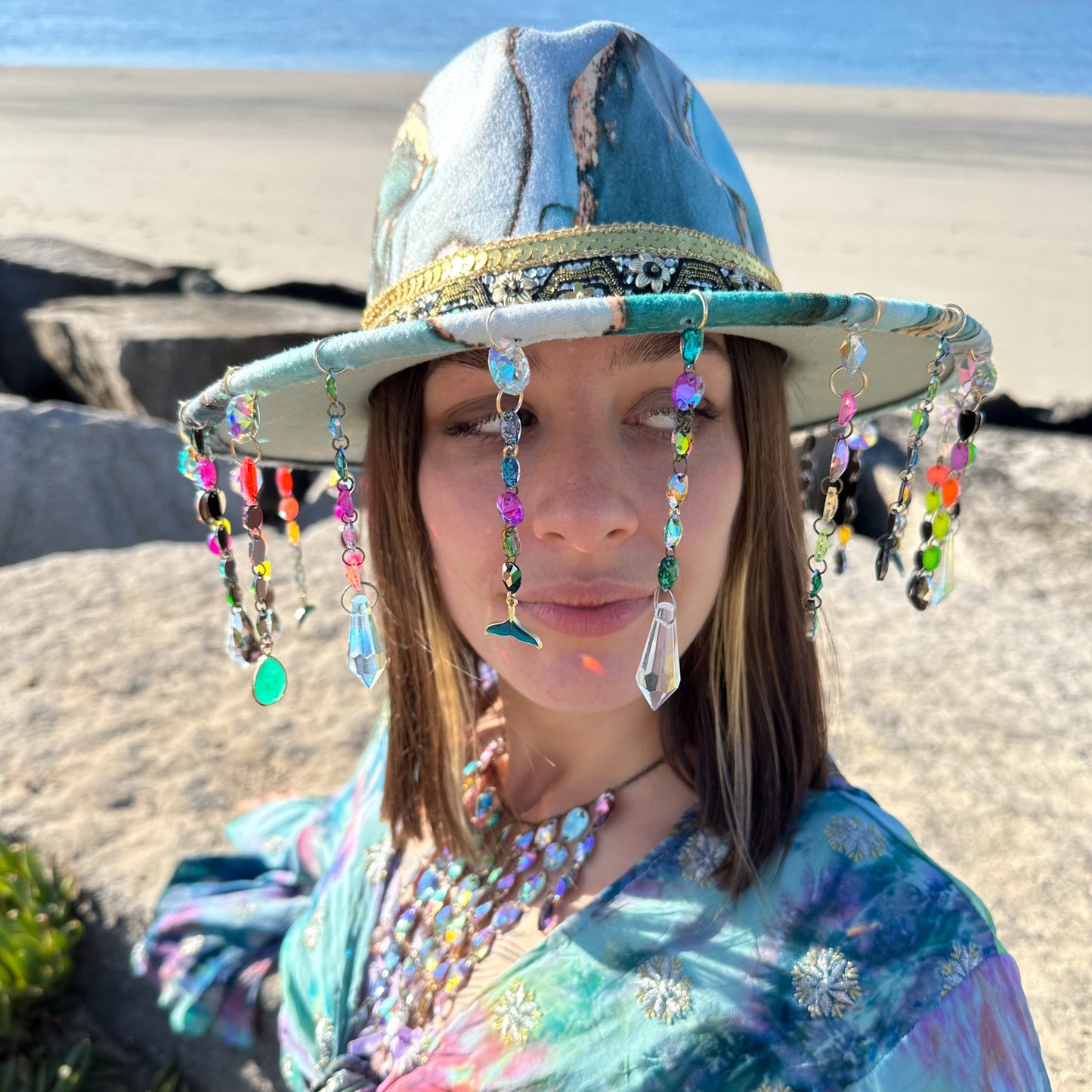 Mermaid Lagoon Fedora Hat