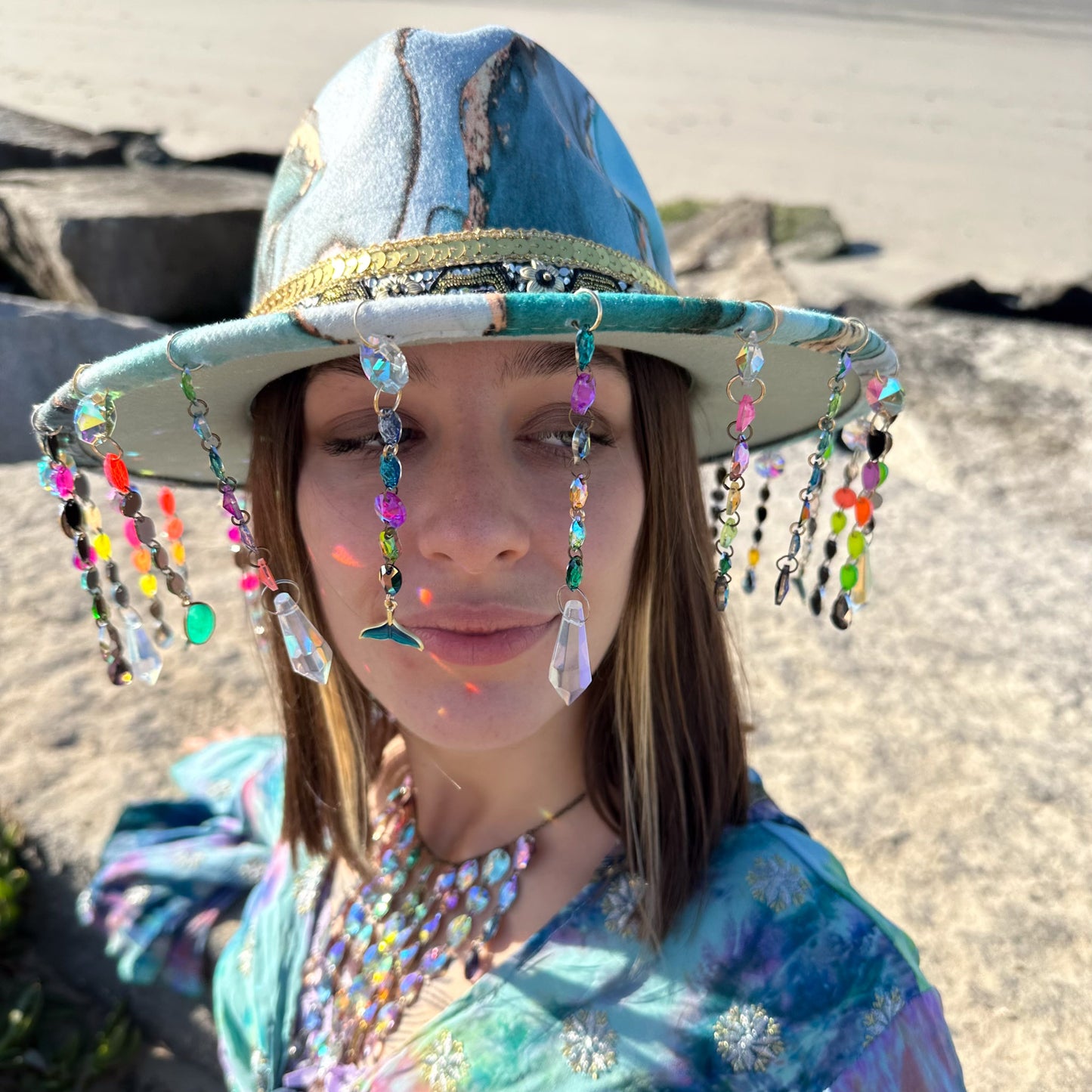 Mermaid Lagoon Fedora Hat
