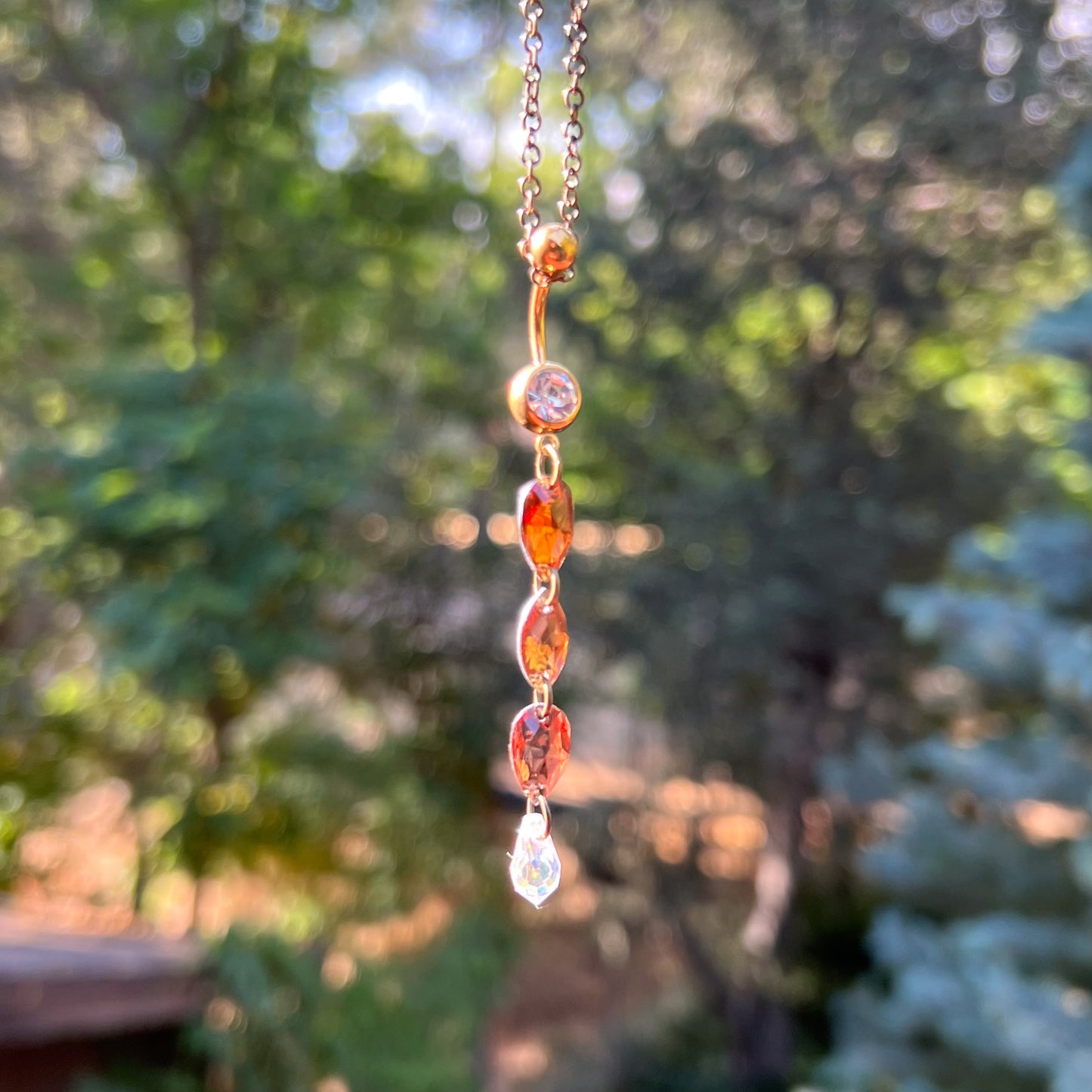 Fallen Leaf Belly Ring