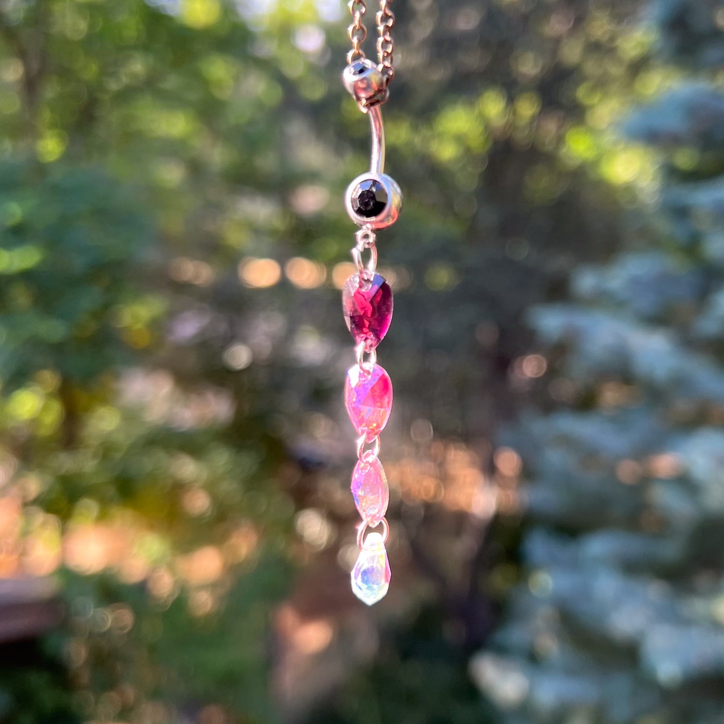 Violet Rose Belly Ring