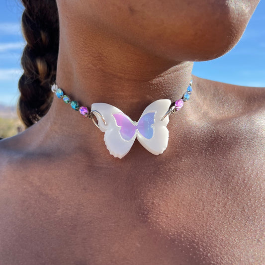 Marina Fini x Seeds of Life Choker in Aurora Garden