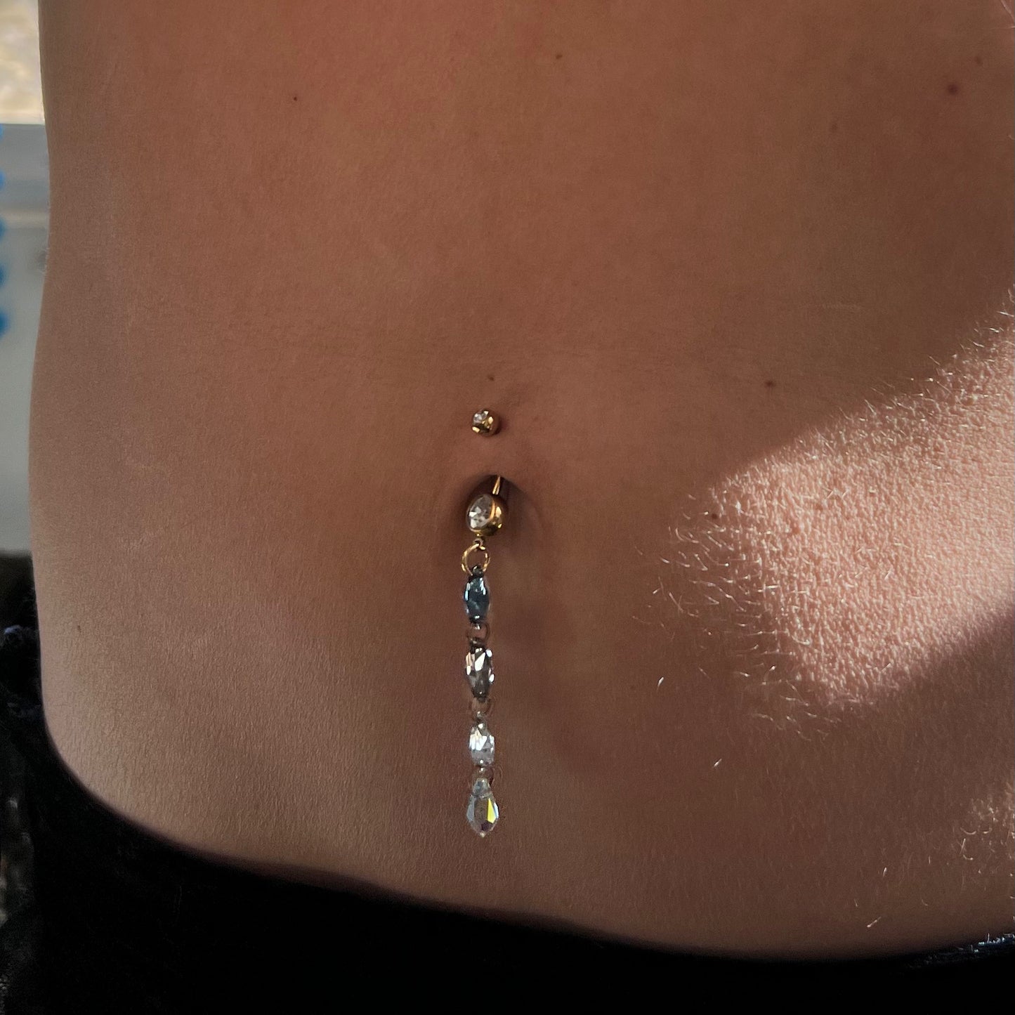 Smokey Dreamz Belly Ring in Gold Stainless Steel