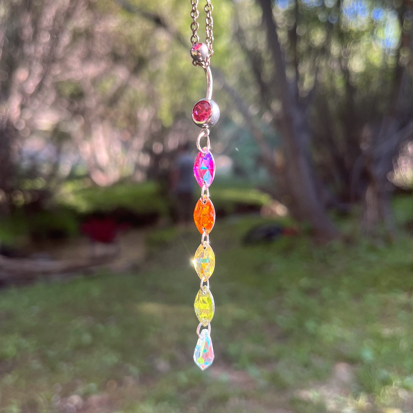 Pink Sunset Belly Ring