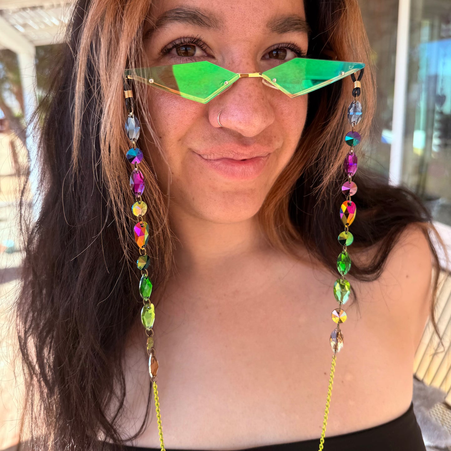 Moss & Metal Sunglass Chains (with glasses)
