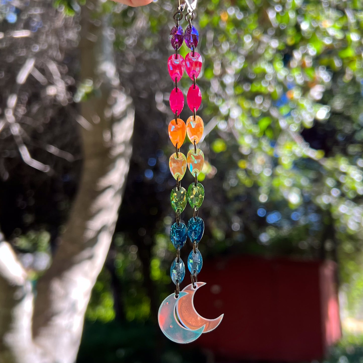 Rainbow Dreams Lunar Earrings