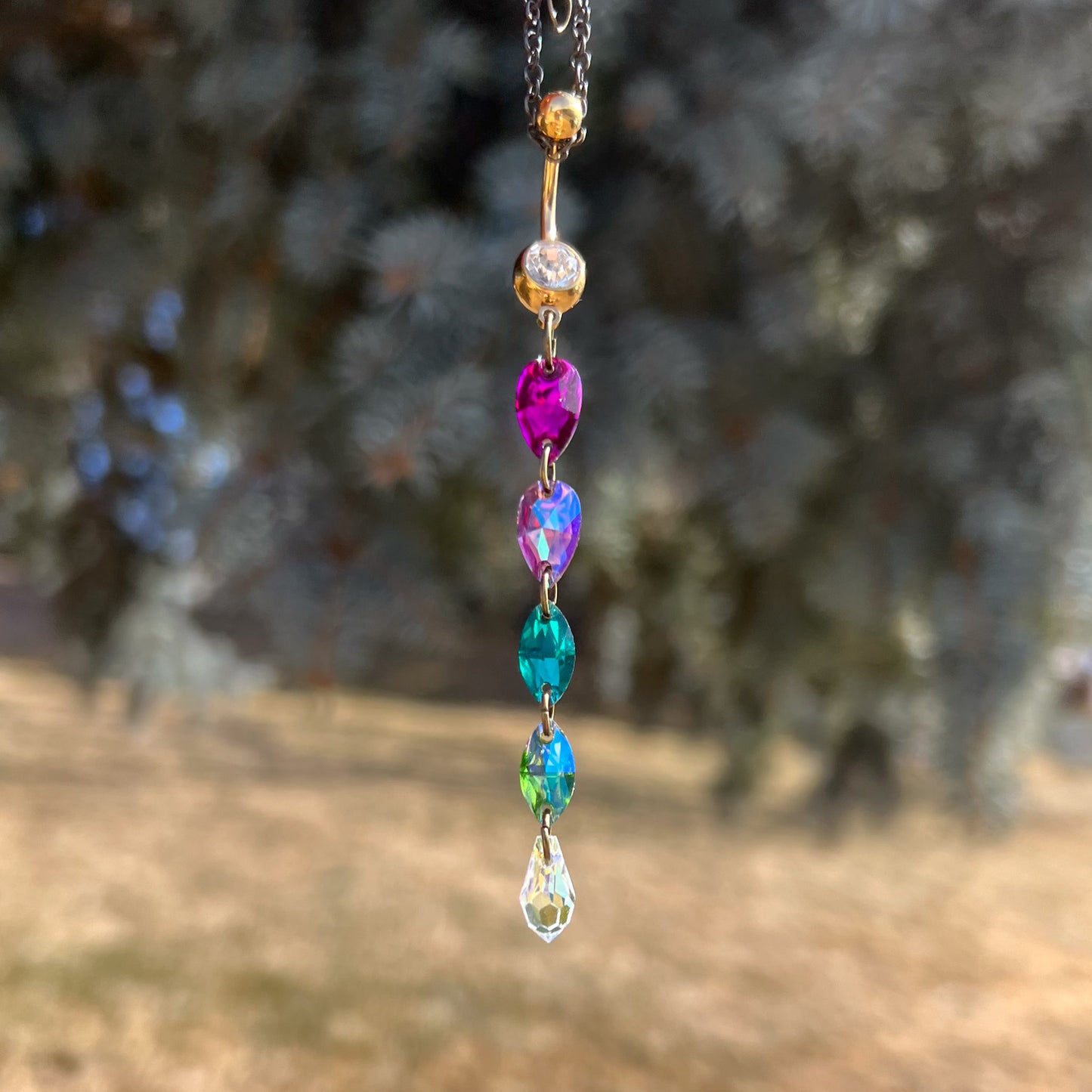 Fuchsia Nights Belly Ring
