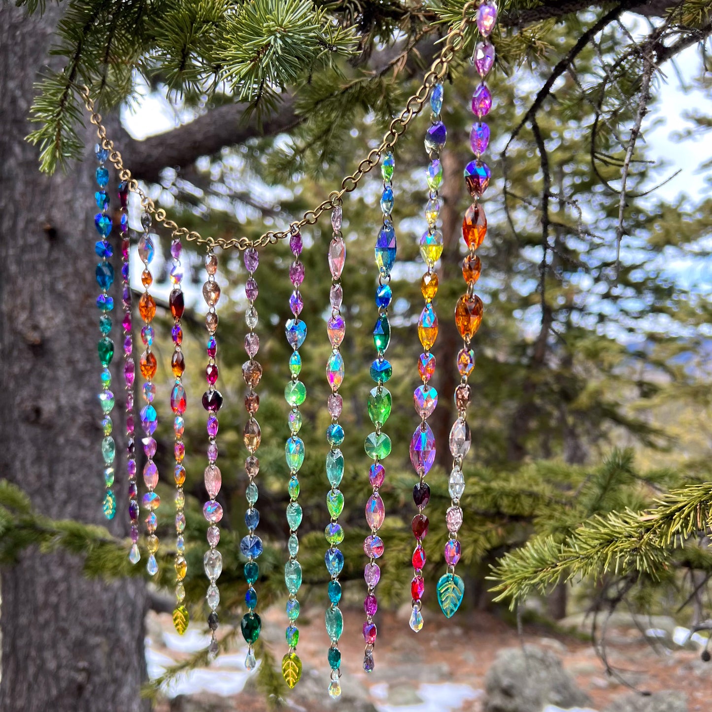 Ethereal Veil Crystal Curtain