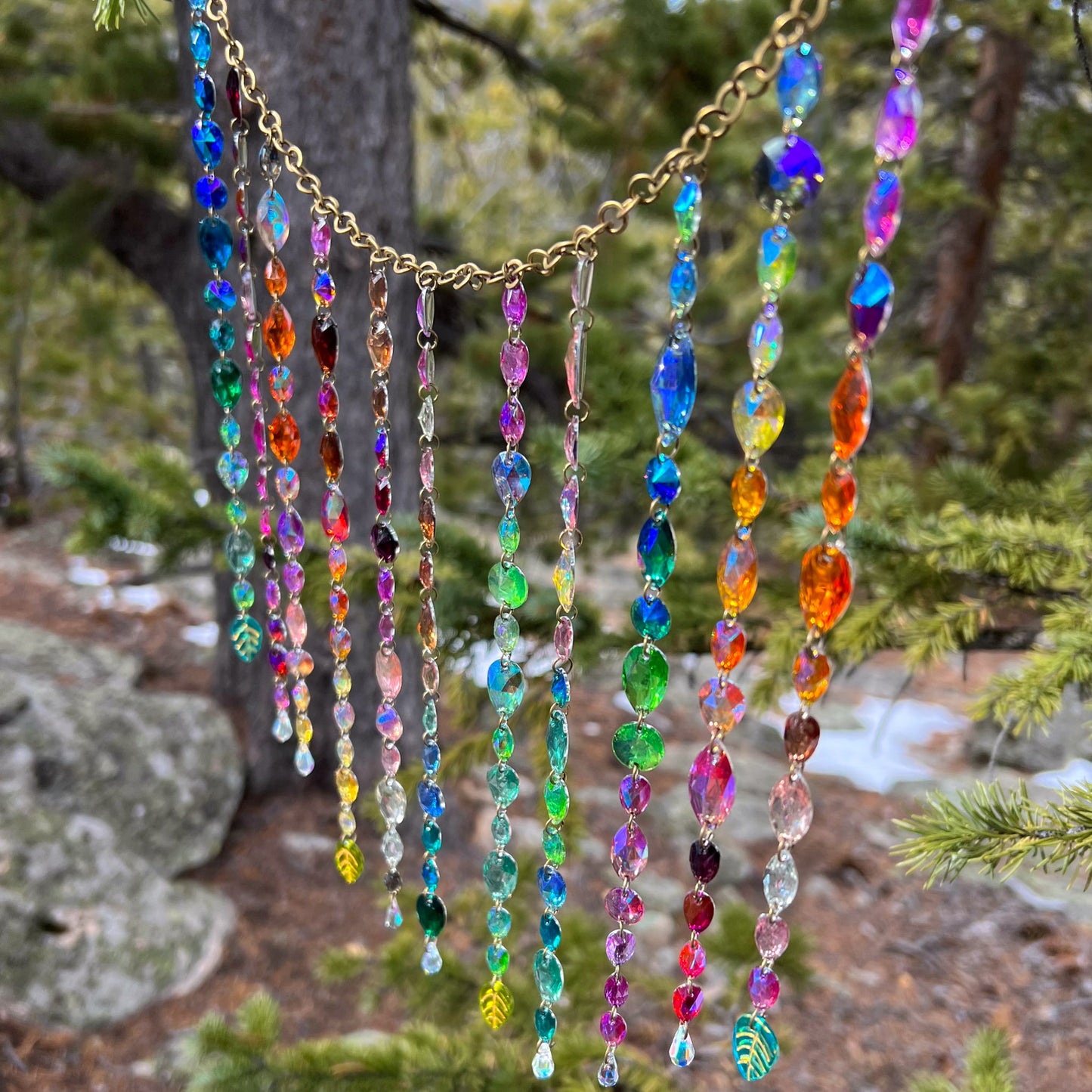 Ethereal Veil Crystal Curtain