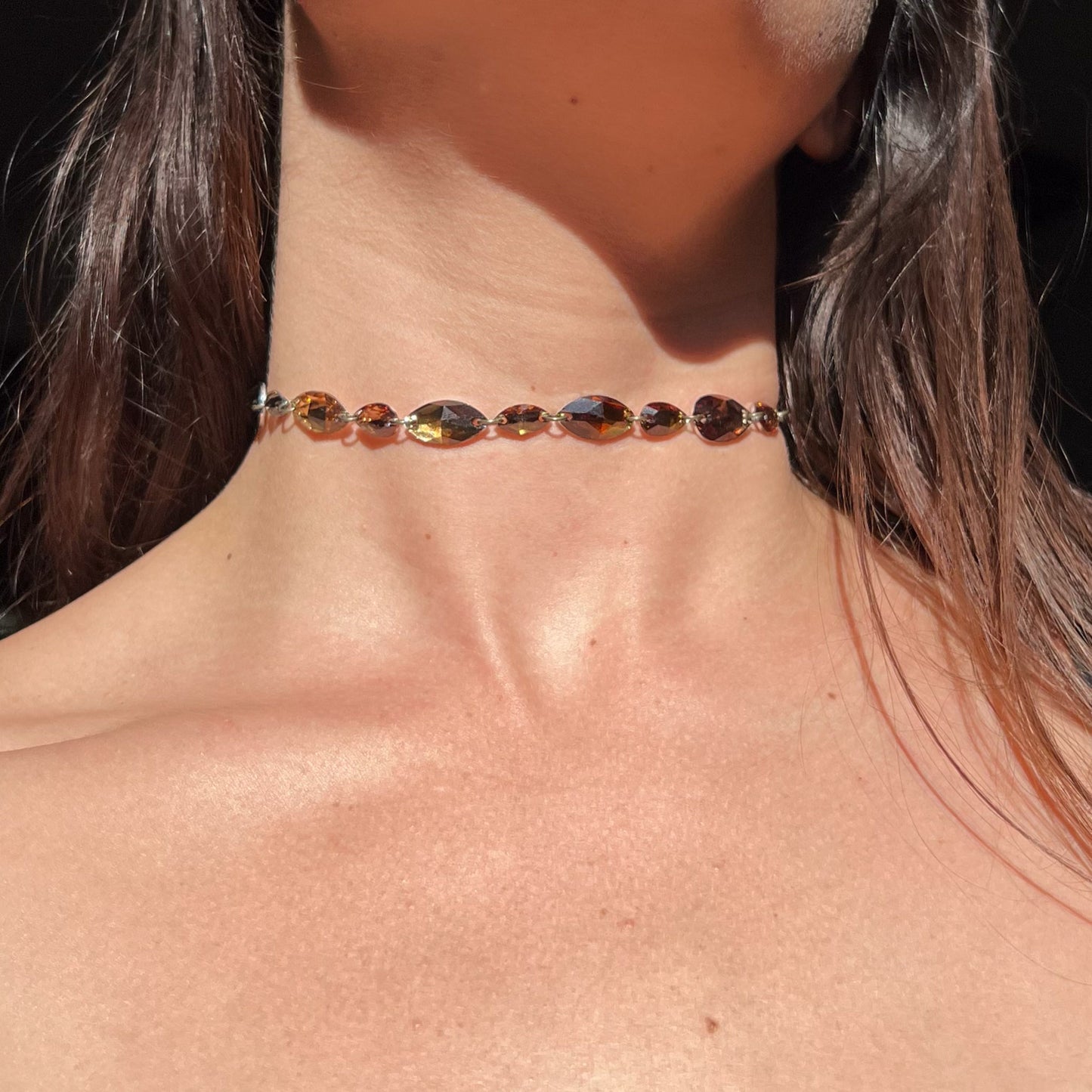 Deep Topaz Choker