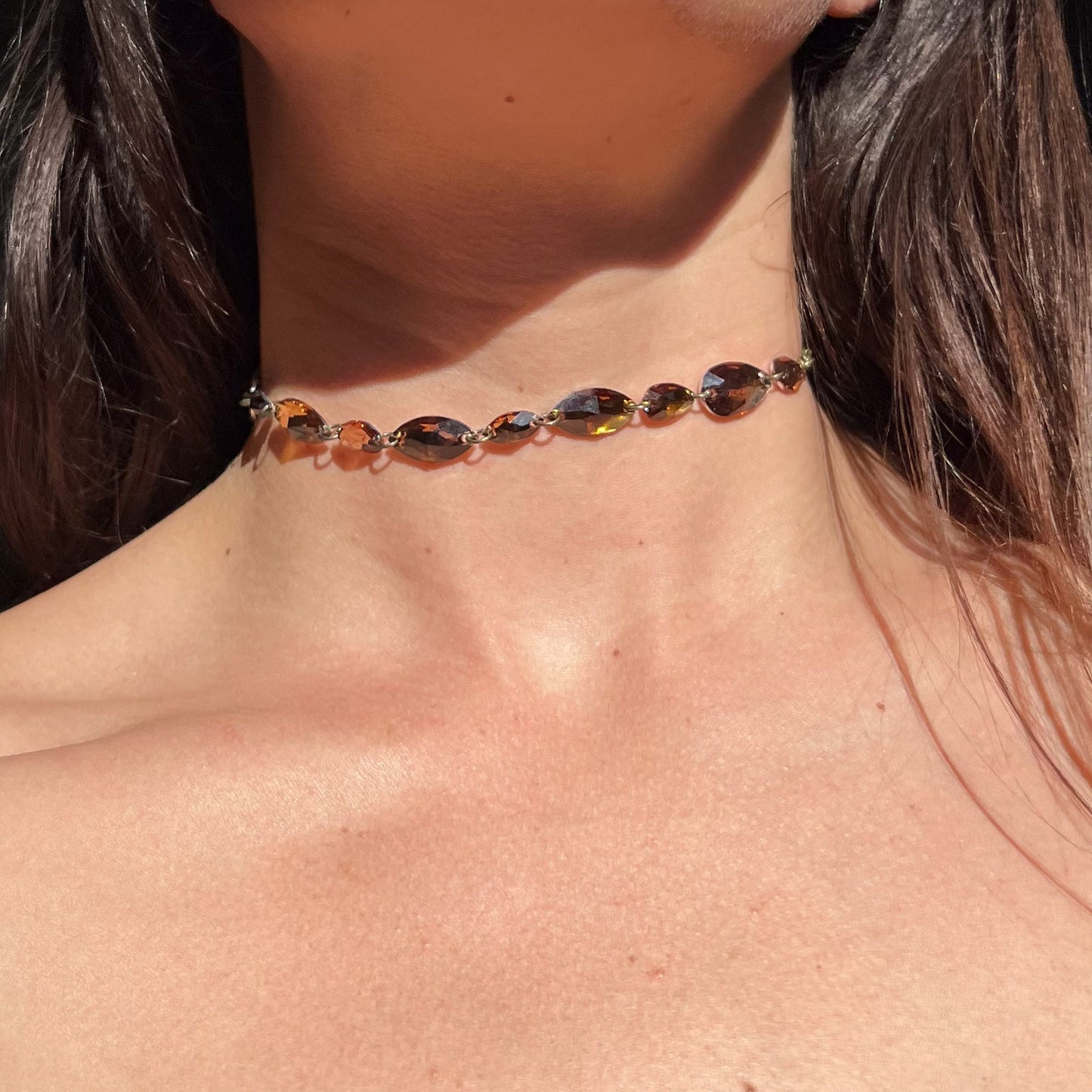 Deep Topaz Choker