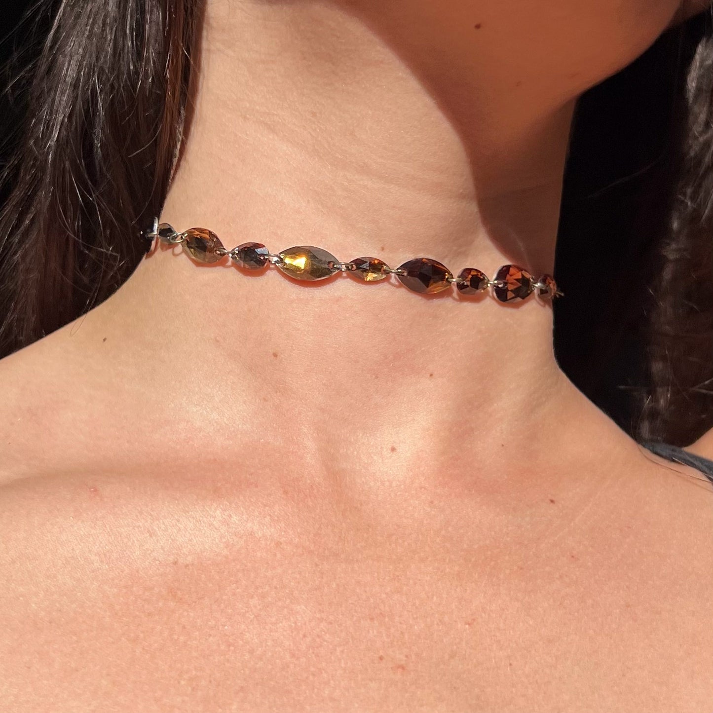 Deep Topaz Choker