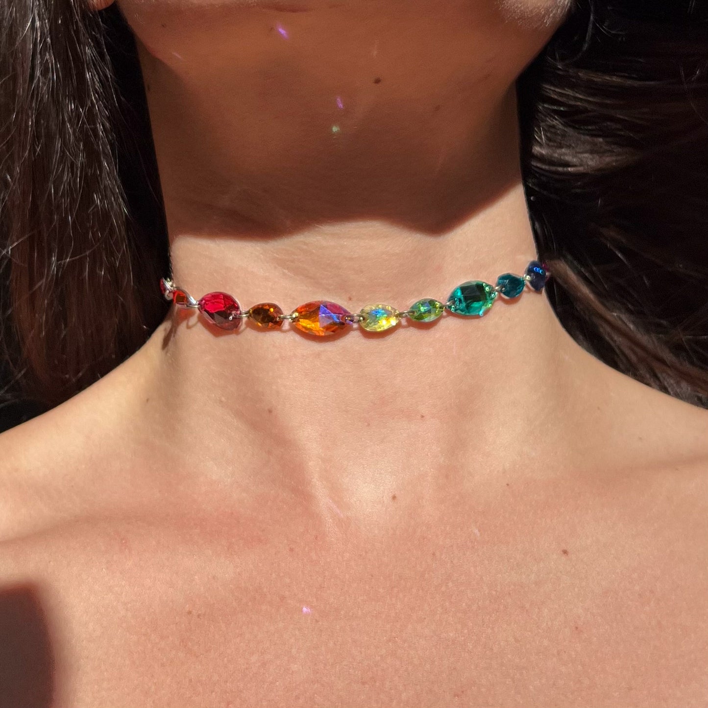 Rainbow Goddess Choker