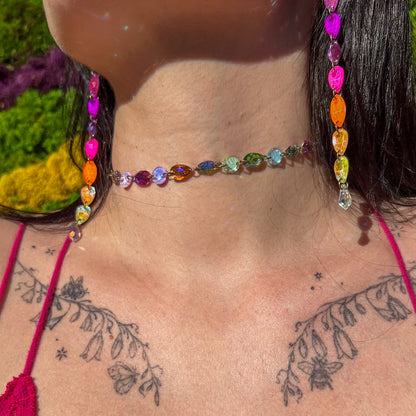 Pastel Rainbow Choker