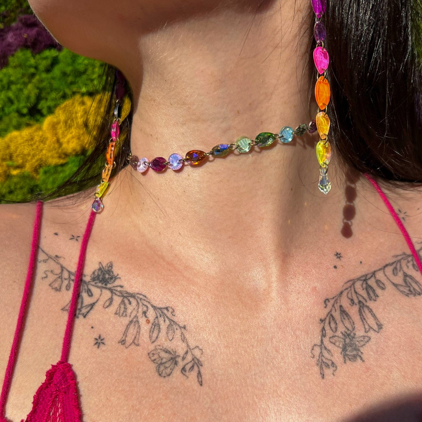 Pastel Rainbow Choker