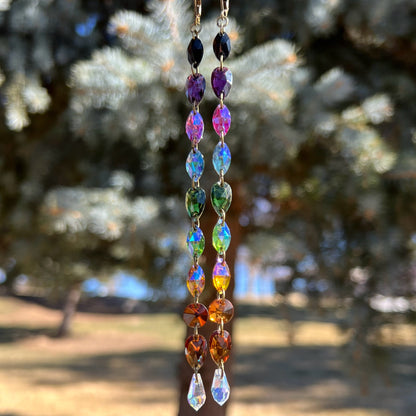 Trippy Trails Earrings (one of a kind)