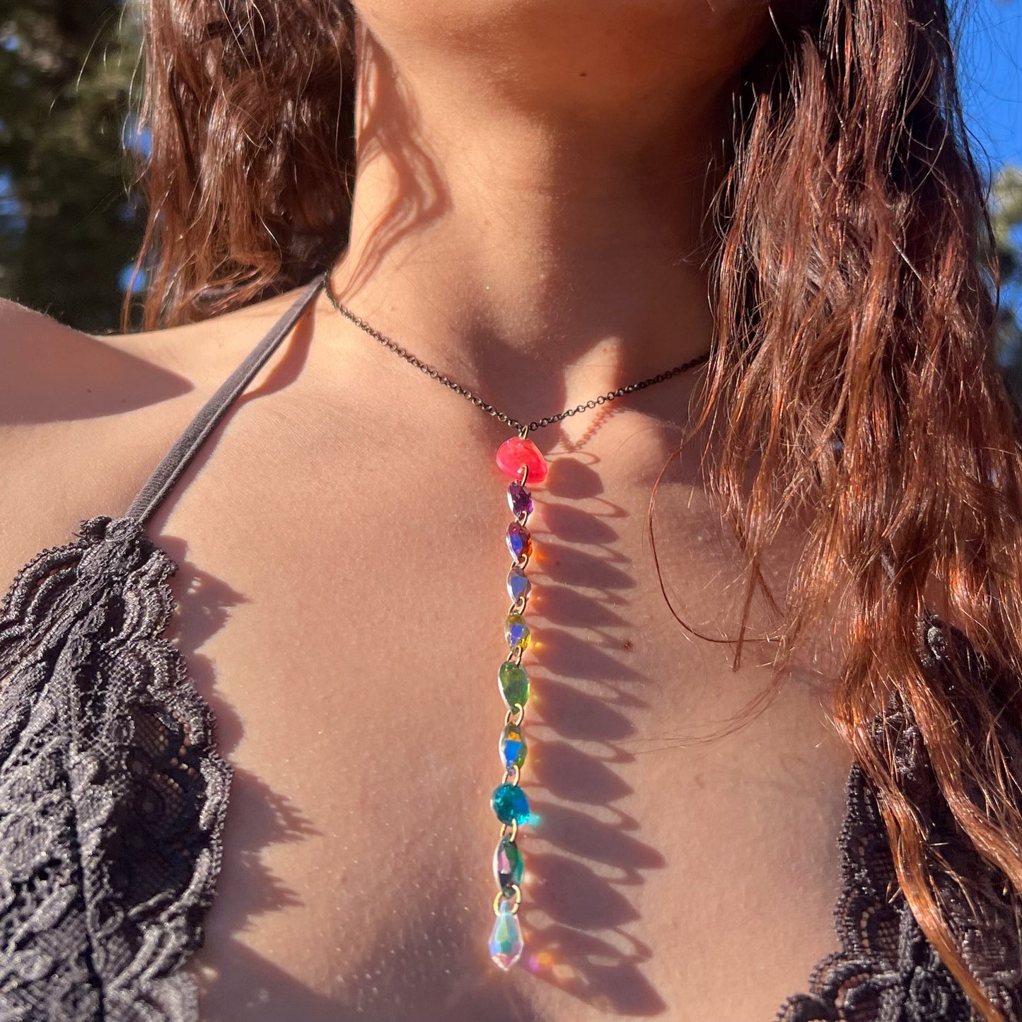 Pink Spectra Necklace