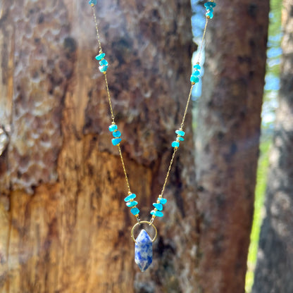 Blue Spot Jasper Necklace