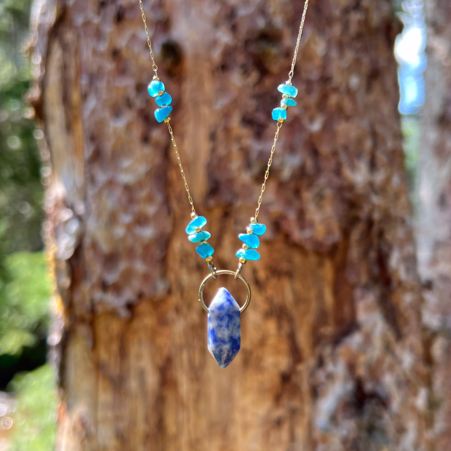 Blue Spot Jasper Necklace