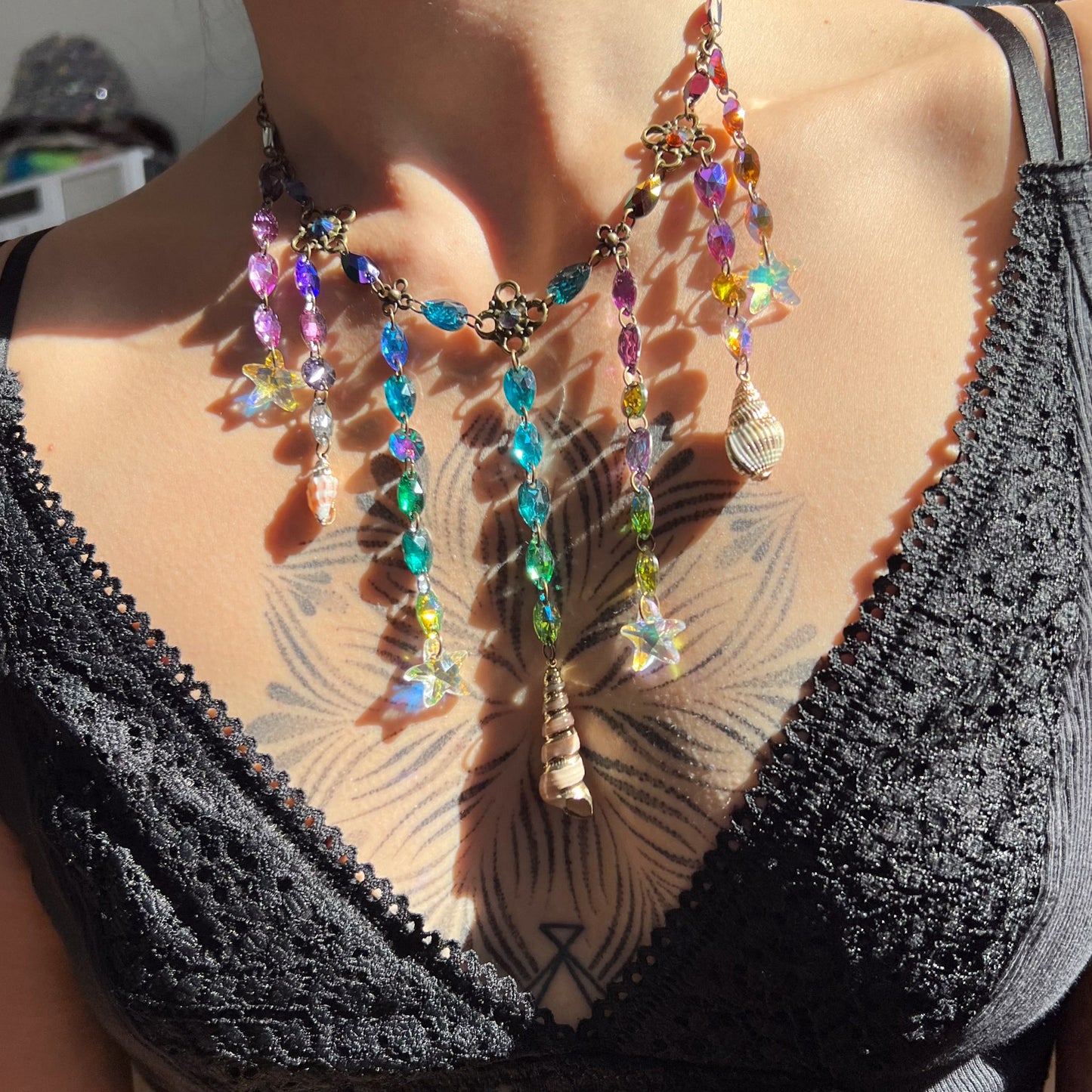 Seashell Cascade Necklace