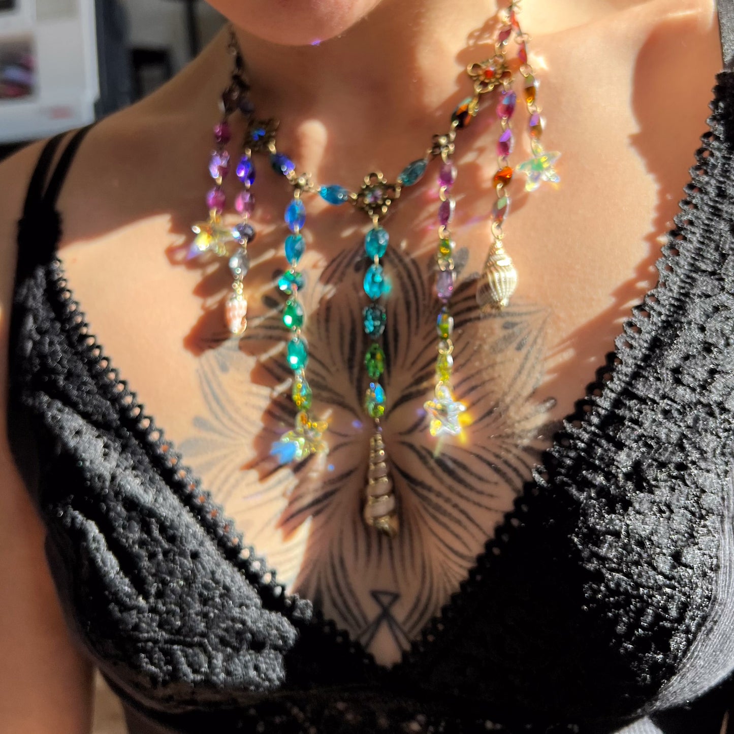 Seashell Cascade Necklace