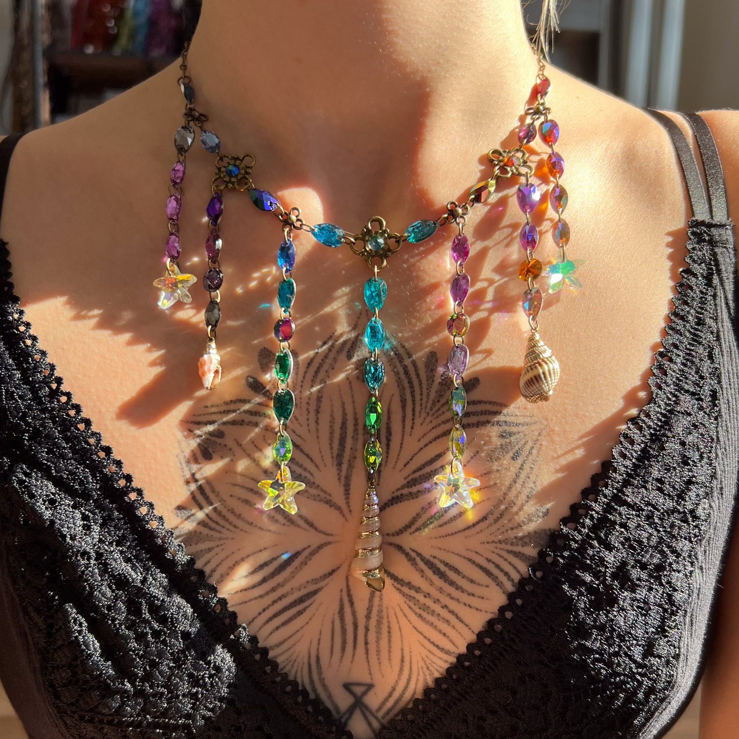 Seashell Cascade Necklace