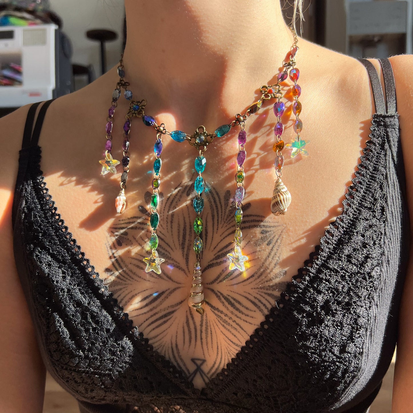 Seashell Cascade Necklace