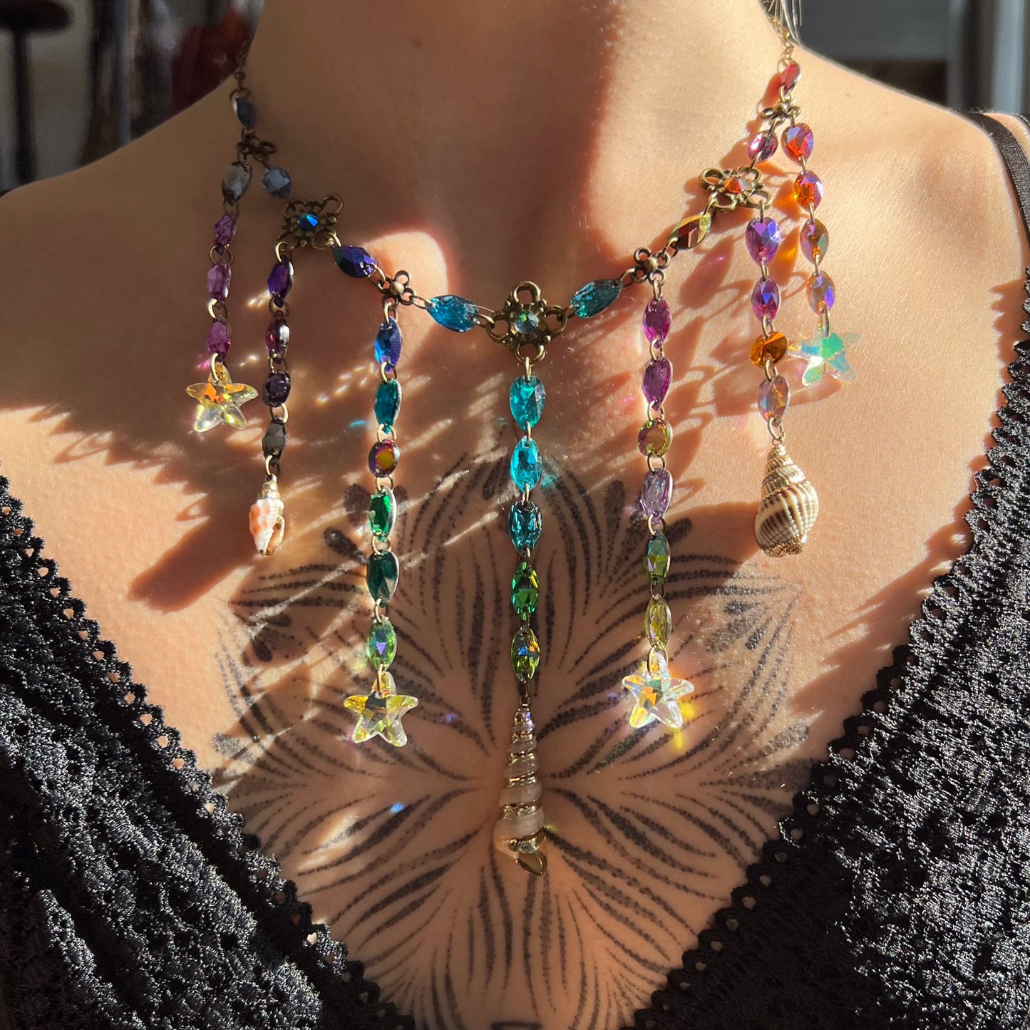 Seashell Cascade Necklace