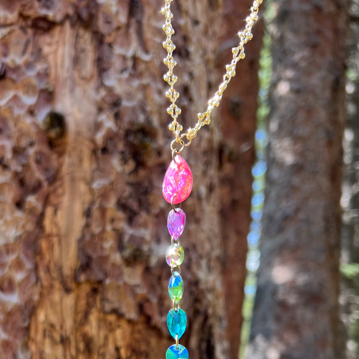 Pink Universe Necklace