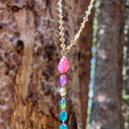 Pink Universe Necklace