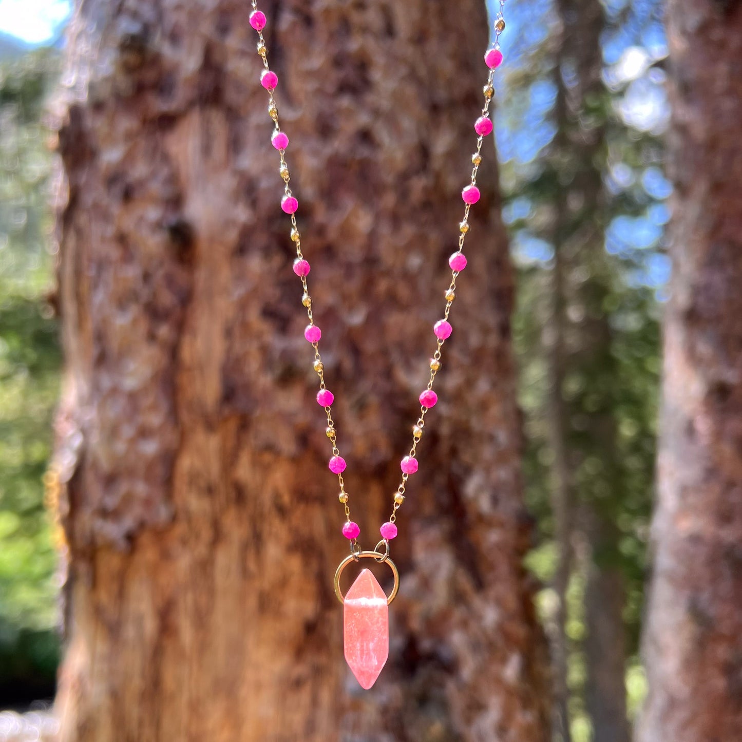 Strawberry Quartz Necklace