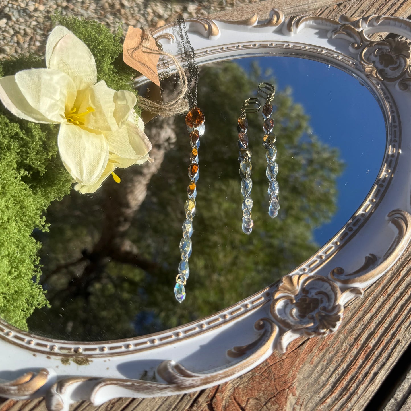 Cabin Fever Necklace & Earrings set