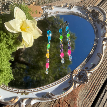 Neon Dreams Necklace & Earrings set