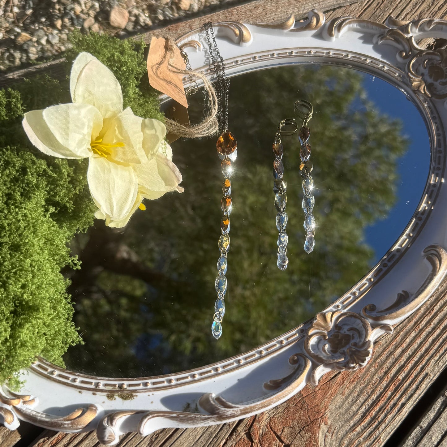 Cabin Fever Necklace & Earrings set