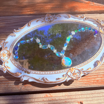 Opalite Tree of Life Locket - one of a kind