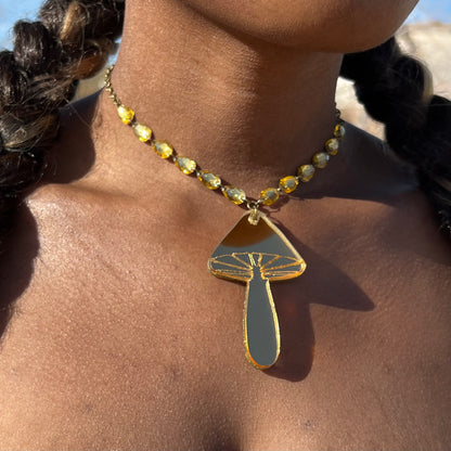 Marina Fini x Seeds of Life Choker in Electric Eden