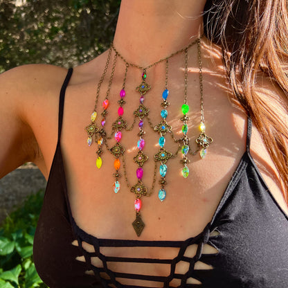 Stained Glass Necklace in Dancer