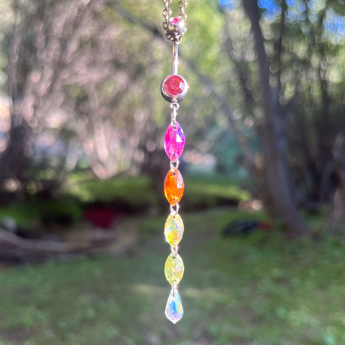 Pink Sunset Belly Ring