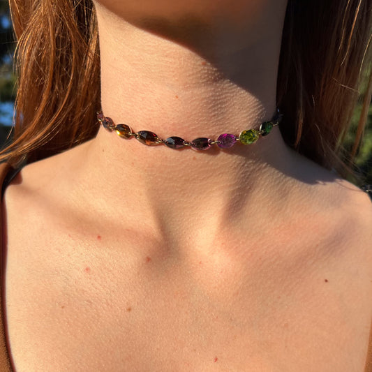 Choker Necklace in Satellites